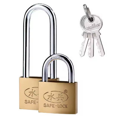 Commercial Antique Brass Padlock 40mm 70mm Painting Iron